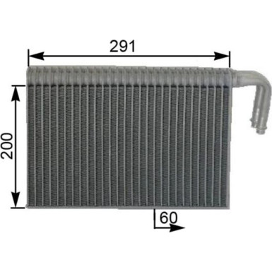 Mahle Verdampfer, Klimaanlage BEHR AE 86 000S