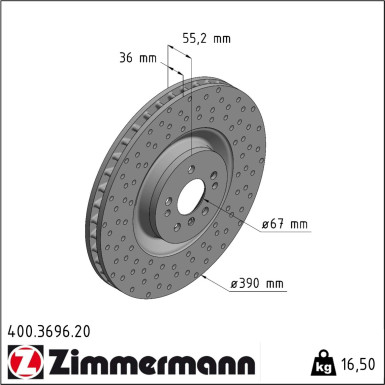 Bremsscheibe 400.3696.20 Bremsscheibe 400.3696.20