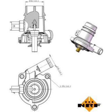 NRF Thermostat, Kühlmittel EASY FIT 725025
