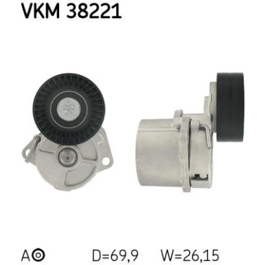 Spannrolle, Keilrippenriemen VKM 38221 Spannrolle, Keilrippenriemen VKM 38221