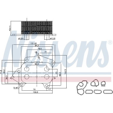 Nissens Ölkühler, Motoröl FIRST FIT 90670