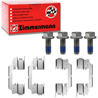 ZIMMERMANN 25163.185.2 Bremsbeläge für Verschleißwarnanzeiger vorbereitet, mit Schrauben und Gleitblech ZIMMERMANN 25163.185.2 Bremsbeläge für Verschleißwarnanzeiger vorbereitet, mit Schrauben und Gleitblech