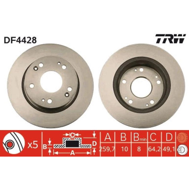 Bremsscheibe DF4428 Bremsscheibe DF4428