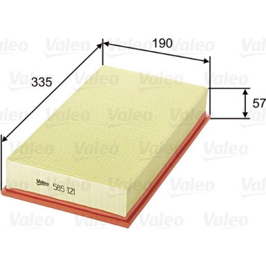 Valeo Luftfilter 585121