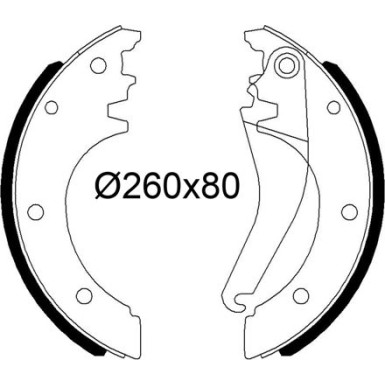 Bremsbackensatz 564252