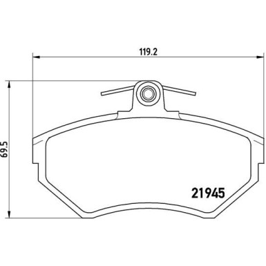 Brembo Bremsbelagsatz, Scheibenbremse PRIME LINE P 85 032