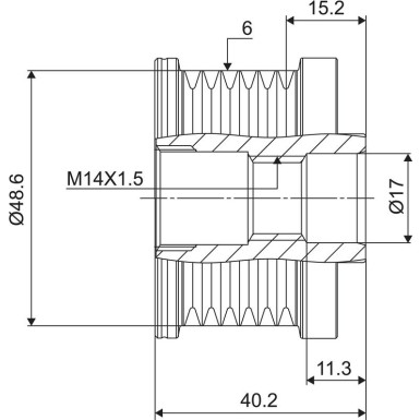 Valeo Generatorfreilauf VALEO NEW SPARE PART 588102