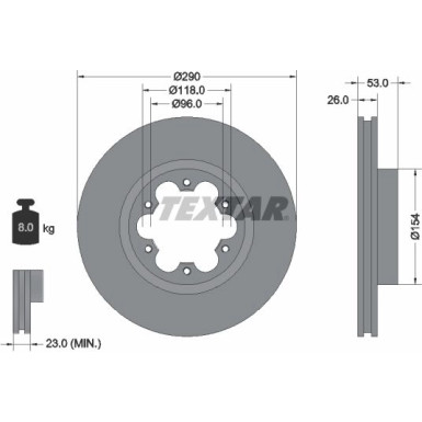 Textar Bremsscheibe 93240600