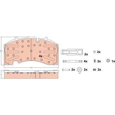 TRW Bremsbelagsatz, Scheibenbremse GDB5093