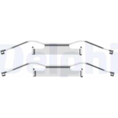 Delphi Zubehörsatz, Scheibenbremsbelag LX0439