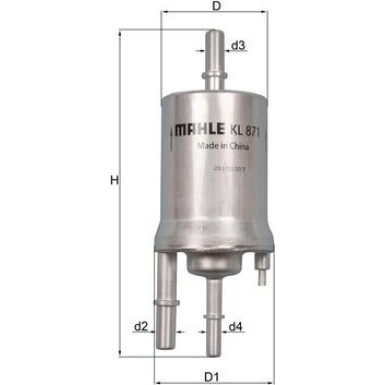 Kraftstofffilter KL 871 Kraftstofffilter KL 871