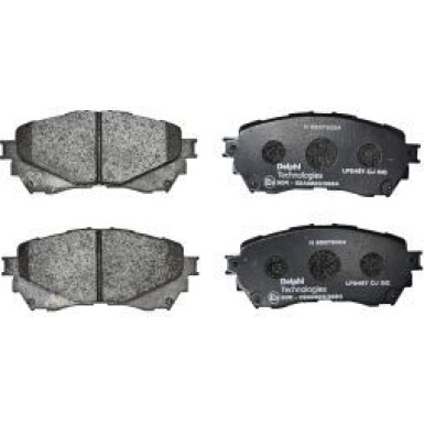 Delphi Bremsbelagsatz, Scheibenbremse LP2487