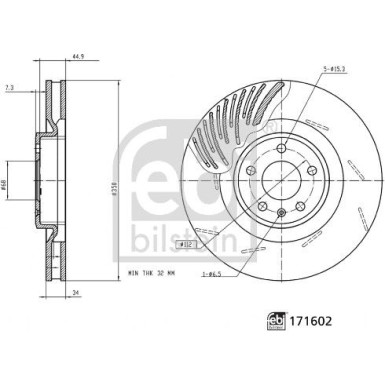 FEBI BILSTEIN 171602 Bremsscheibe