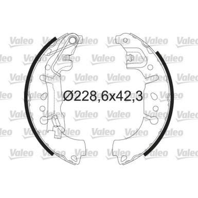 Valeo Bremsbackensatz 564214