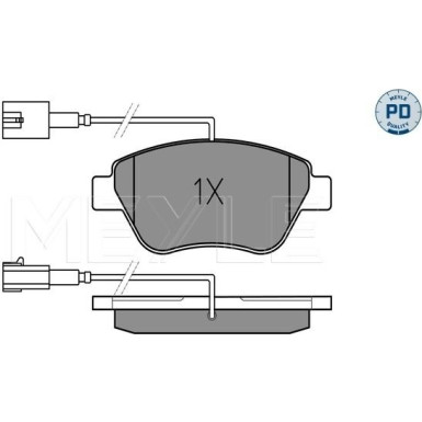 Meyle Bremsbelagsatz, Scheibenbremse MEYLE-PD: Advanced performance and design 025 237 0517/PD Meyle Bremsbelagsatz, Scheibenbremse MEYLE-PD: Advanced performance and design 025 237 0517/PD