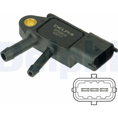 Sensor, Abgasdruck DPS00018 Sensor, Abgasdruck DPS00018