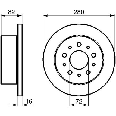 BOSCH Bremsscheibe 0 986 479 B63 BOSCH Bremsscheibe 0 986 479 B63