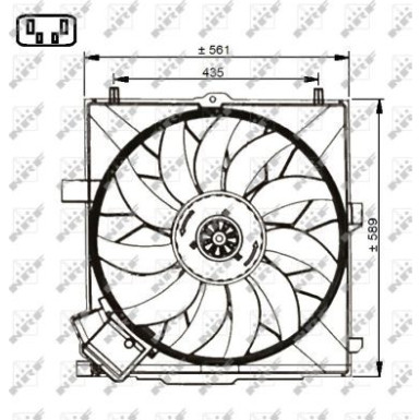 NRF Lüfter, Motorkühlung 47732