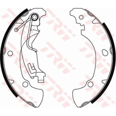 TRW Bremsbackensatz GS8488 TRW Bremsbackensatz GS8488