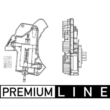 Mahle Regler, Innenraumgebläse BEHR Premium Line ABR 24 000P