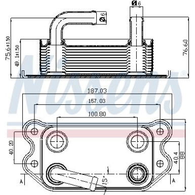 Nissens Ölkühler, Motoröl 90714