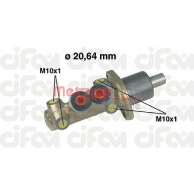 Metzger Hauptbremszylinder CIFAM 202-059 Metzger Hauptbremszylinder CIFAM 202-059