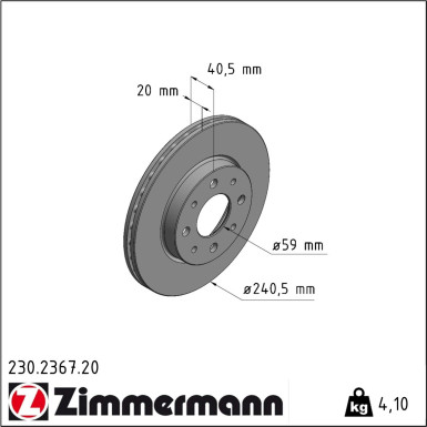 Bremsscheibe 230.2367.20