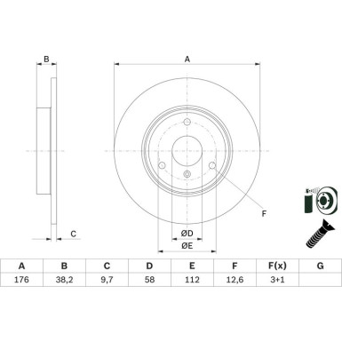 Bremsscheibe 0 986 479 E74 Bremsscheibe 0 986 479 E74
