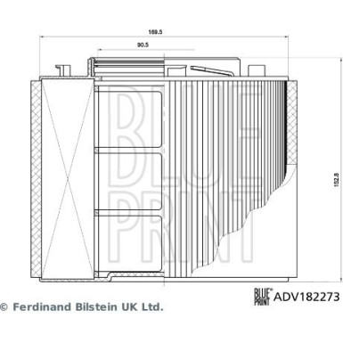 Blue Print Luftfilter ADV182273