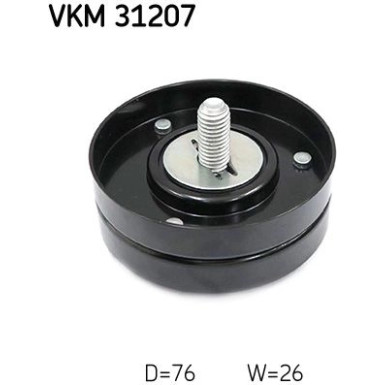 SKF Umlenk-/Führungsrolle, Keilrippenriemen VKM 31207