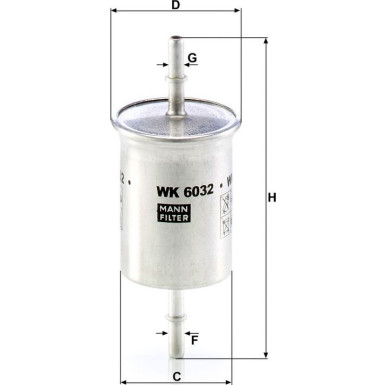 Kraftstofffilter WK 6032 Kraftstofffilter WK 6032
