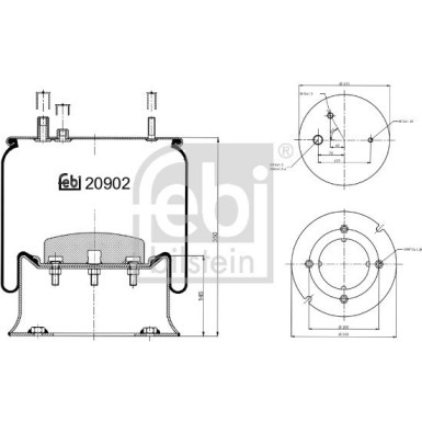 FEBI BILSTEIN 20902 Federbalg, Luftfederung