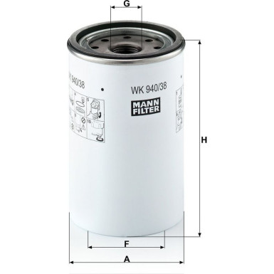 Kraftstofffilter WK 940/38 X