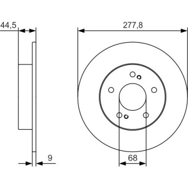 Bremsscheibe 0 986 479 T86 Bremsscheibe 0 986 479 T86