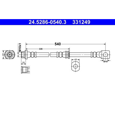 Bremsschlauch 24.5286-0540.3