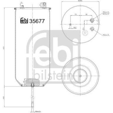 FEBI BILSTEIN 35677 Federbalg, Luftfederung