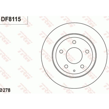 TRW Bremsscheibe DF8115