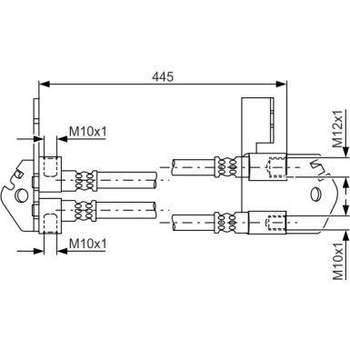 BOSCH Bremsschlauch 1 987 481 808 BOSCH Bremsschlauch 1 987 481 808