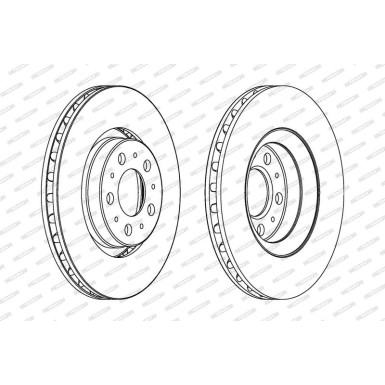 Ferodo Bremsscheibe PREMIER Coat+ disc DDF1078C