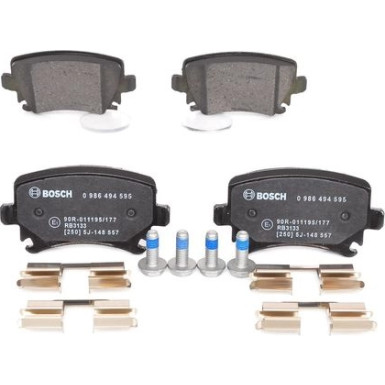 BOSCH Bremsbelagsatz, Scheibenbremse 0 986 494 595 BOSCH Bremsbelagsatz, Scheibenbremse 0 986 494 595