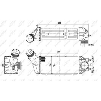 Ladeluftkühler 30908