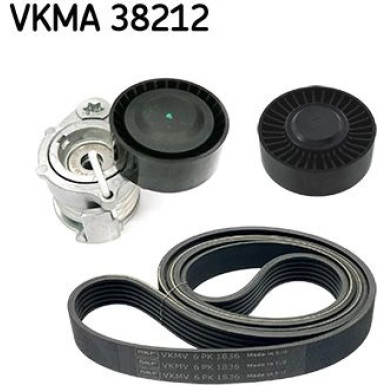 SKF Keilrippenriemensatz VKMA 38212