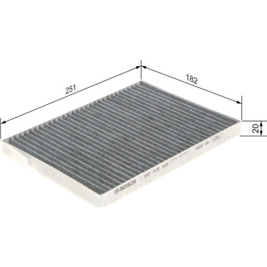 BOSCH 1 987 435 529 Innenraumfilter BOSCH 1 987 435 529 Innenraumfilter