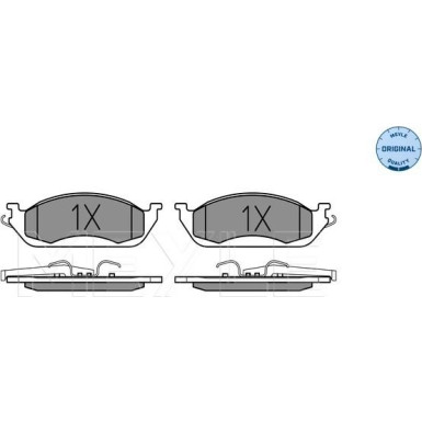 Meyle Bremsbelagsatz, Scheibenbremse MEYLE-ORIGINAL: True to OE 025 231 9317/W