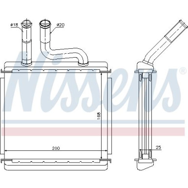 Nissens Wärmetauscher, Innenraumheizung 76507 Nissens Wärmetauscher, Innenraumheizung 76507