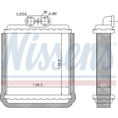 Nissens Wärmetauscher, Innenraumheizung 73751 Nissens Wärmetauscher, Innenraumheizung 73751