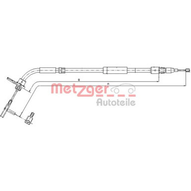Metzger Seilzug, Feststellbremse 10.9334