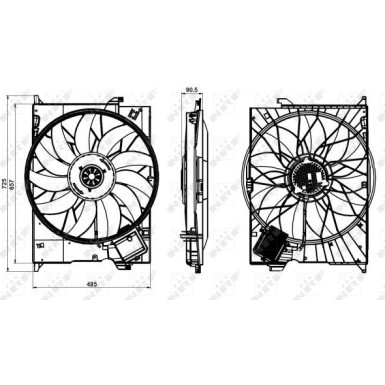 NRF Lüfter, Motorkühlung 47852