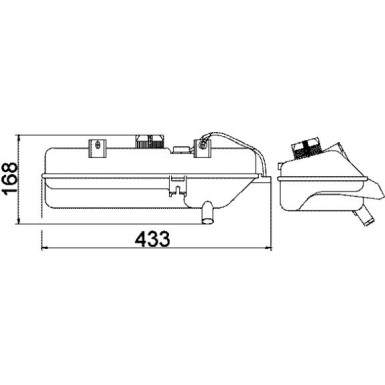 Ausgleichsbehälter, Kühlmittel CRT 16 000S Ausgleichsbehälter, Kühlmittel CRT 16 000S