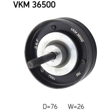 SKF Umlenk-/Führungsrolle, Keilrippenriemen VKM 36500